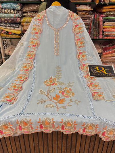 Organza Handwork Suit 1981