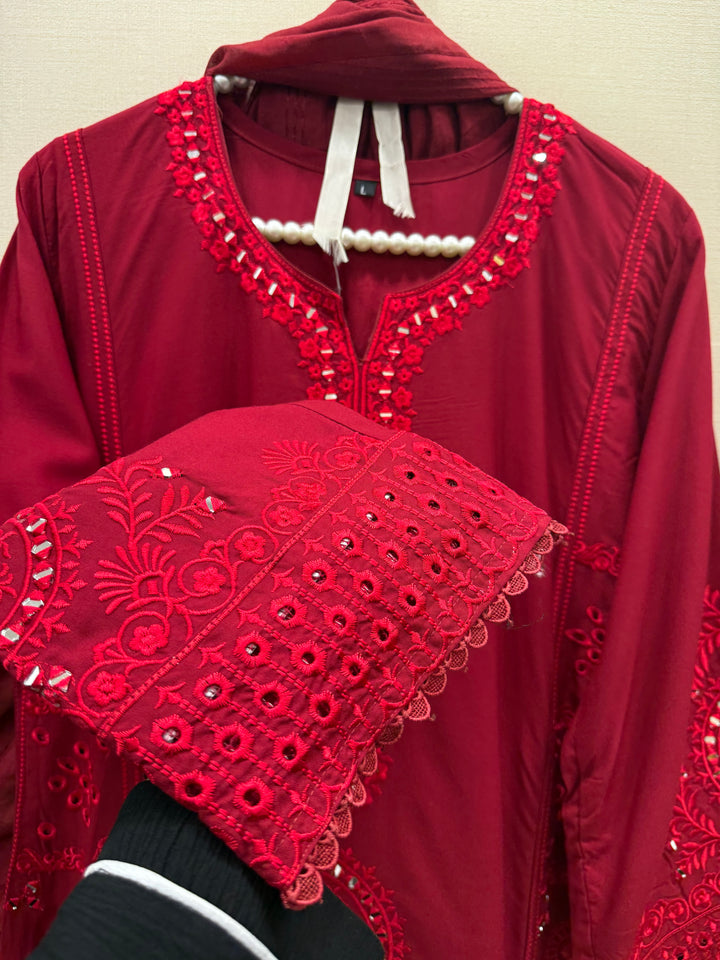 Rayon Embroidered suits