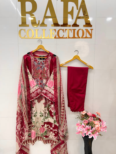 Luxury Pearl Embellished Pakistani Suits 2592