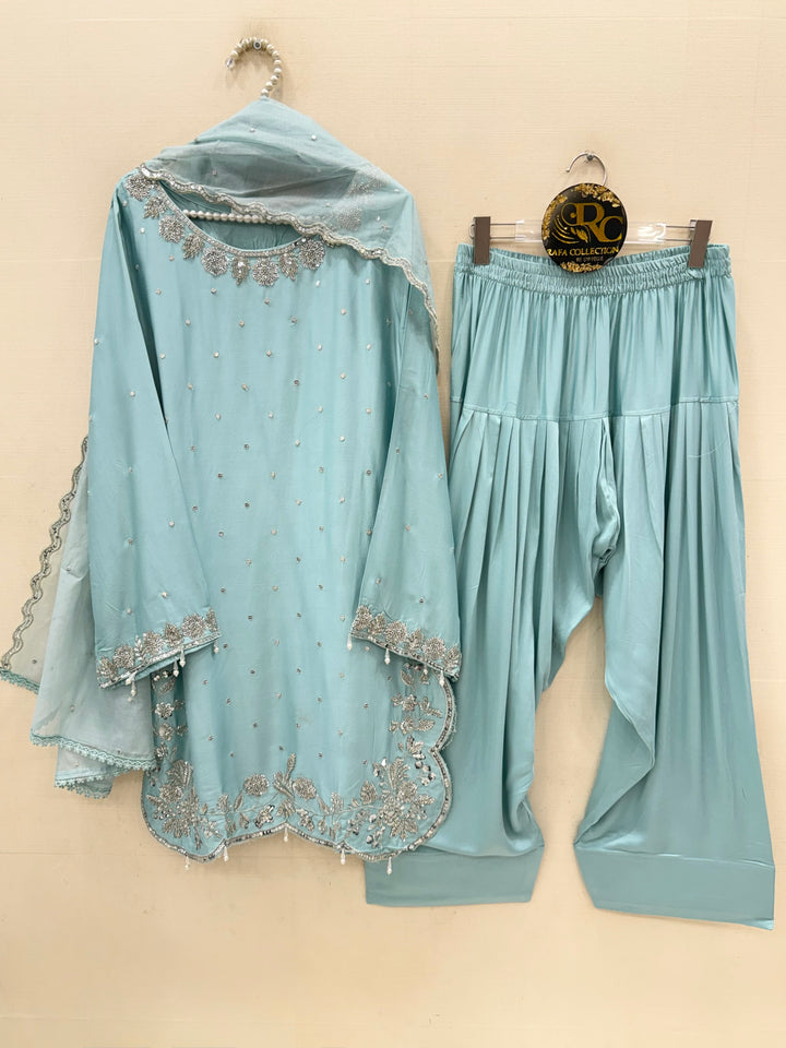 Handwork Farshi Salwar Suits