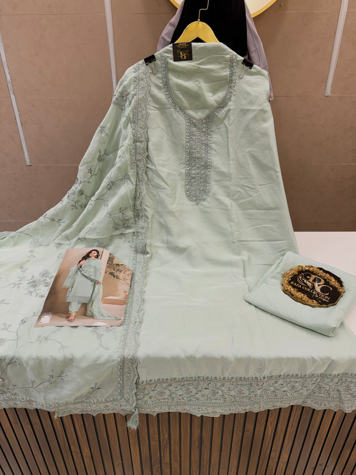 cotton unstitched suits 3131