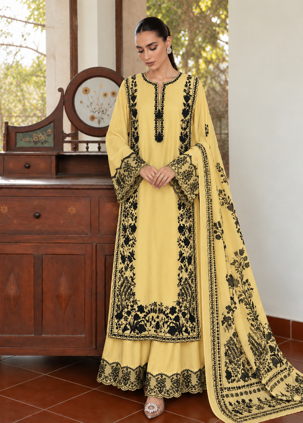 Embroidered Long Suits