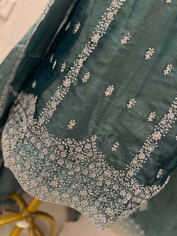 Shimmer organza suits