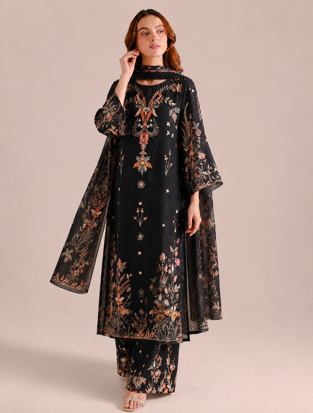 Satin Printed Suits