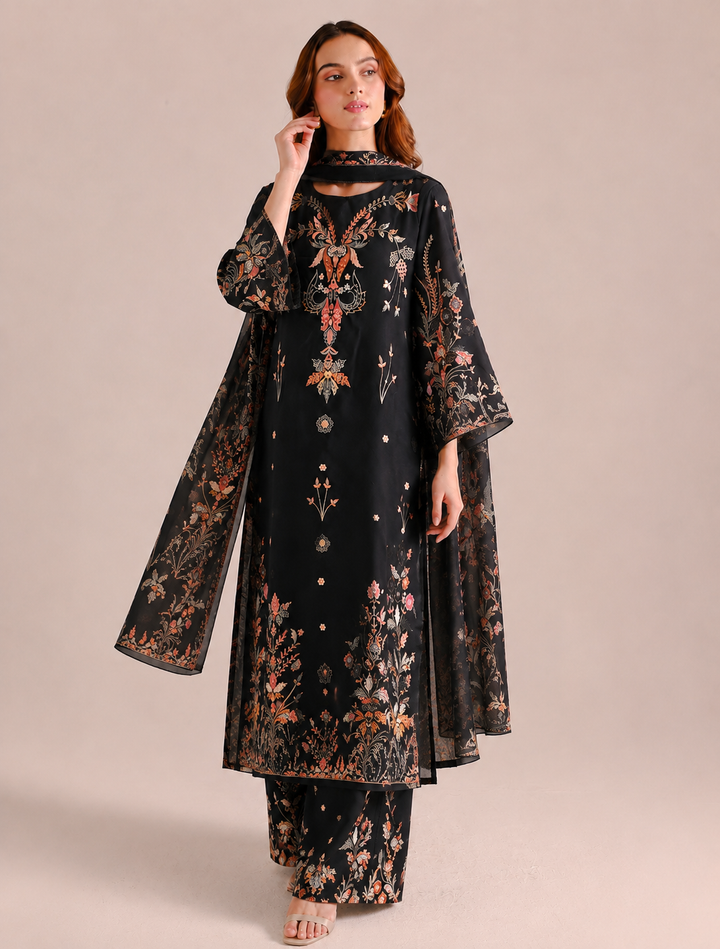 Satin Printed Suits