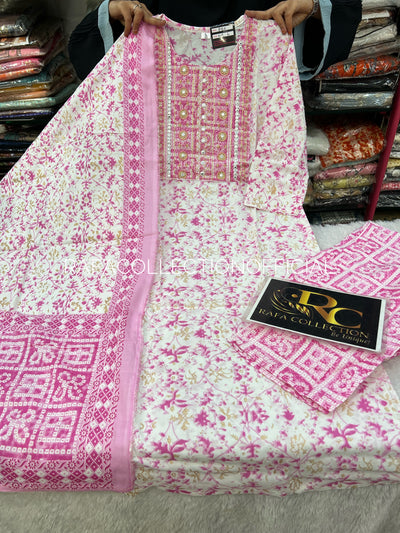 Cotton Kurti Pant Set 175