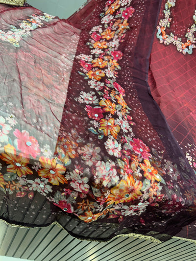 Pure organza Suit 1553