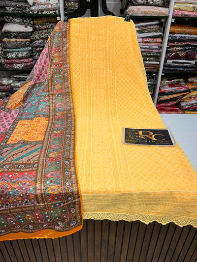 Georgette Unstich Suit 1380