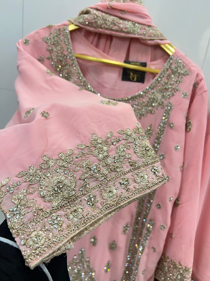 Pakistani tri color Garara suit 2749