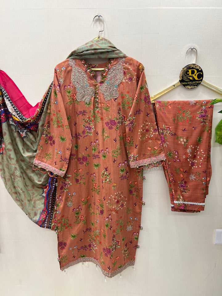 Cotton patch work suits for women 3006