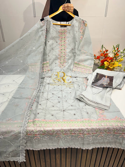 Organza pakistani suit 106