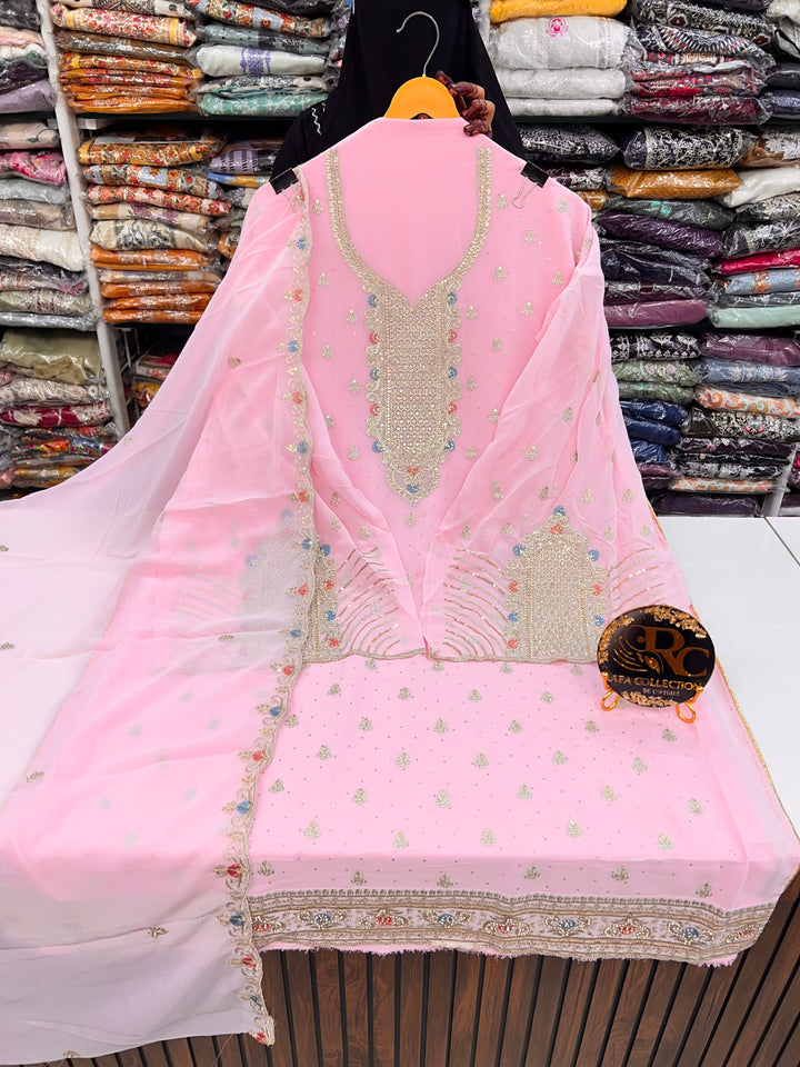 Georgette unstitched suits 1828516