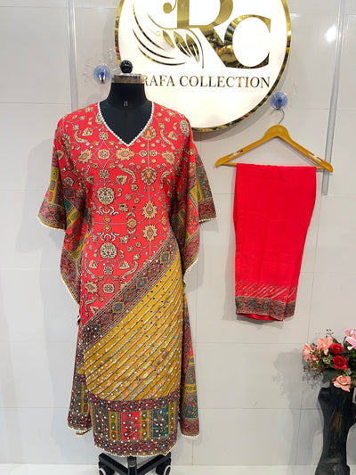 Saachi Mirror Work Kaftan Suit 1847