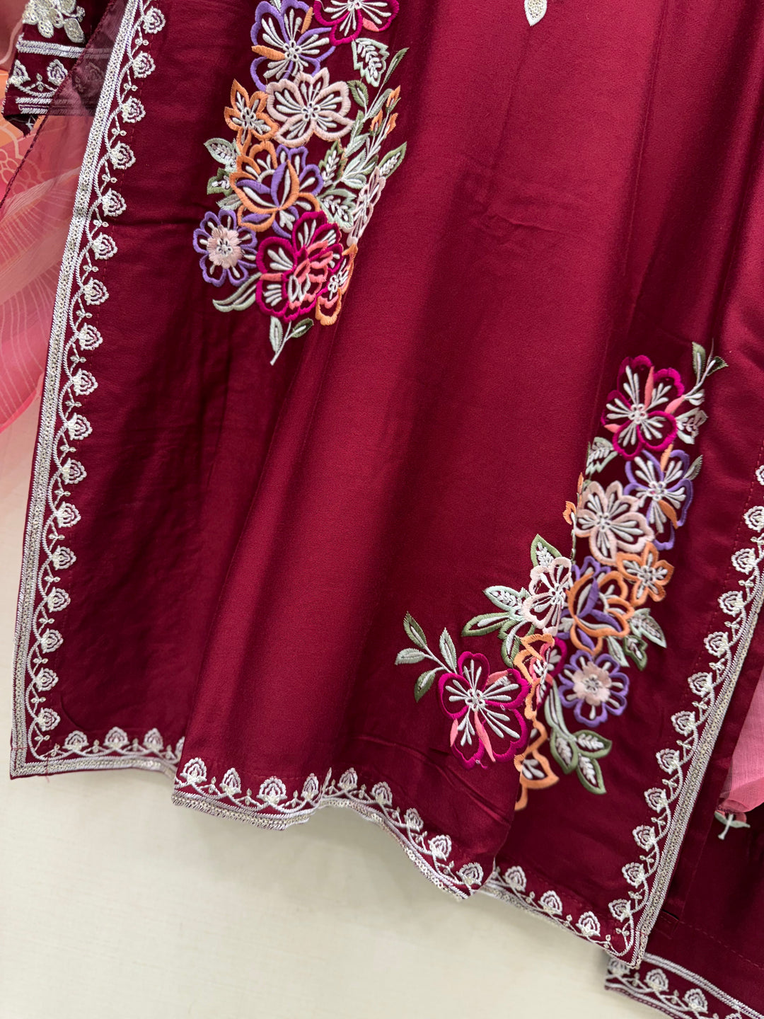 Embroidered Farshi Salwar suits