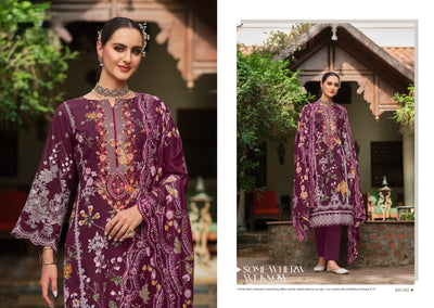 Cotton embroided dupatta collection 1707