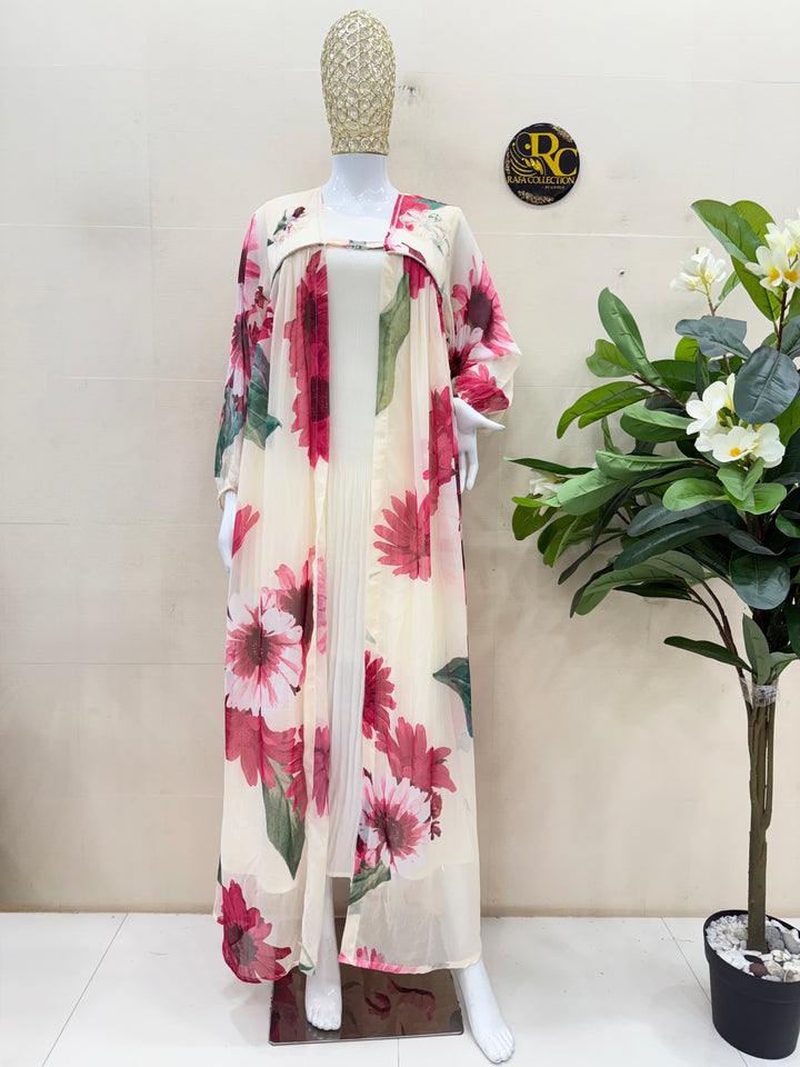 Floral shrug gowns