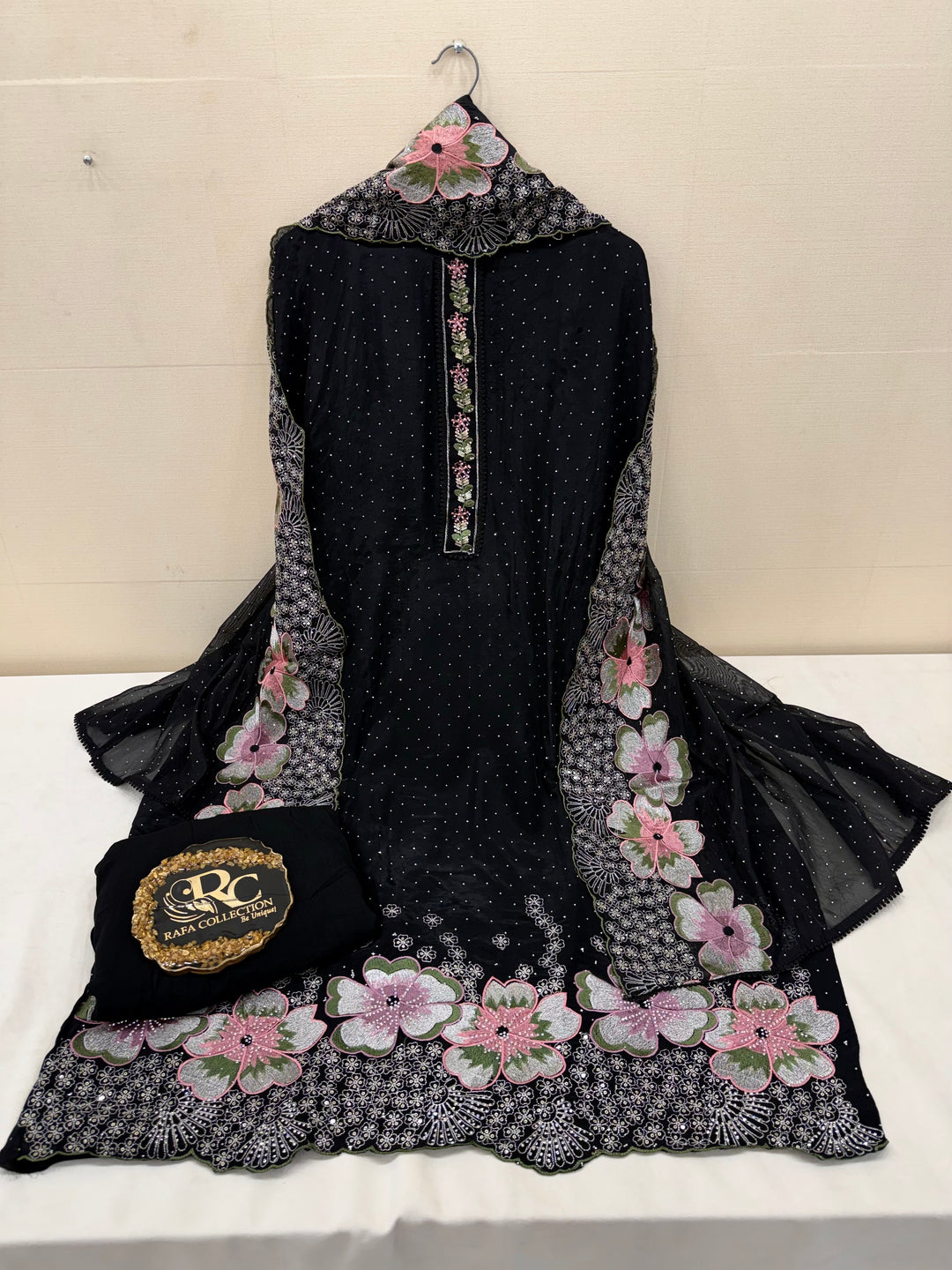 Organza unstitched Suit