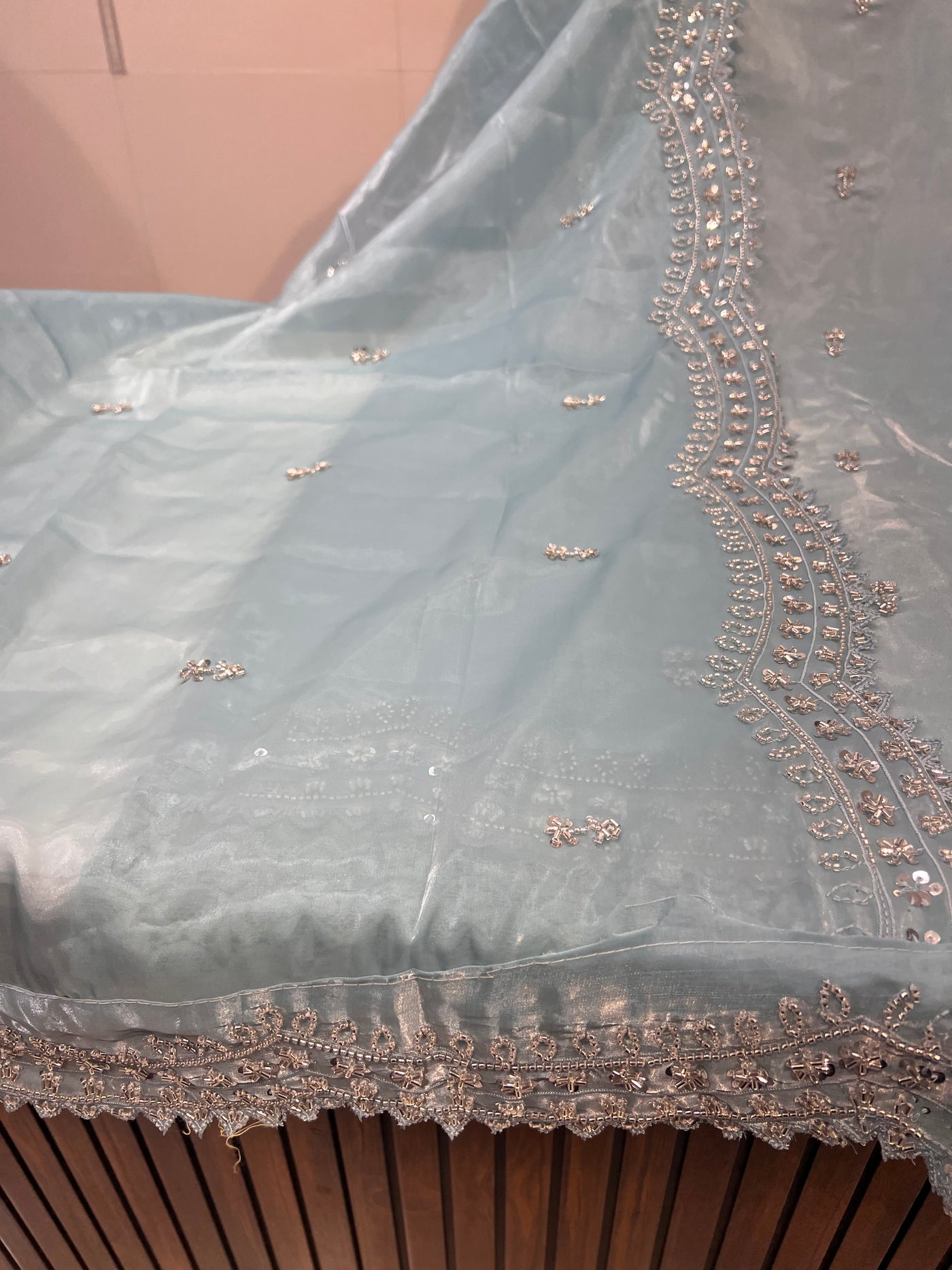 Organza Handwork suit 2254