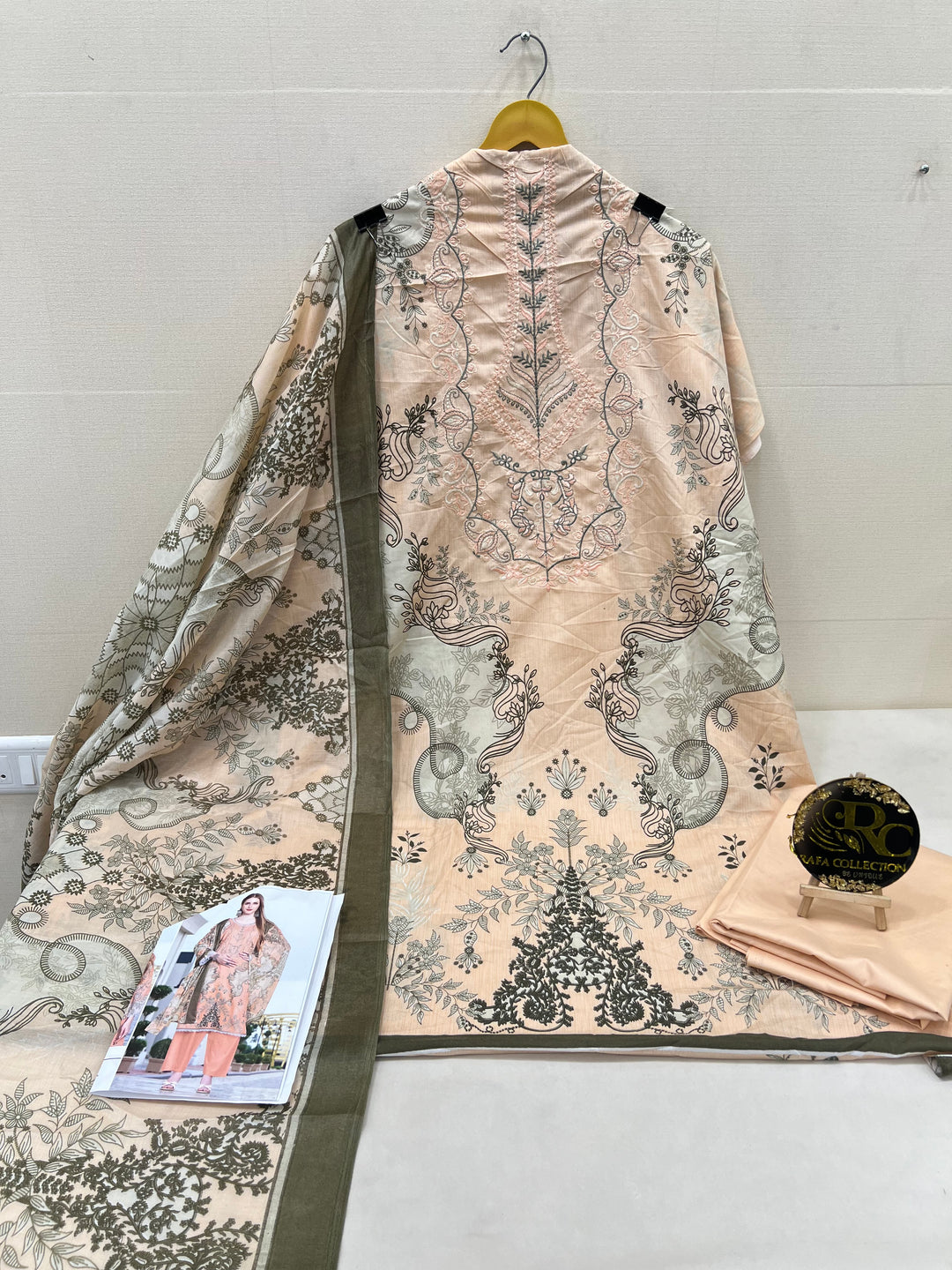 Cotton printed unstitched suits