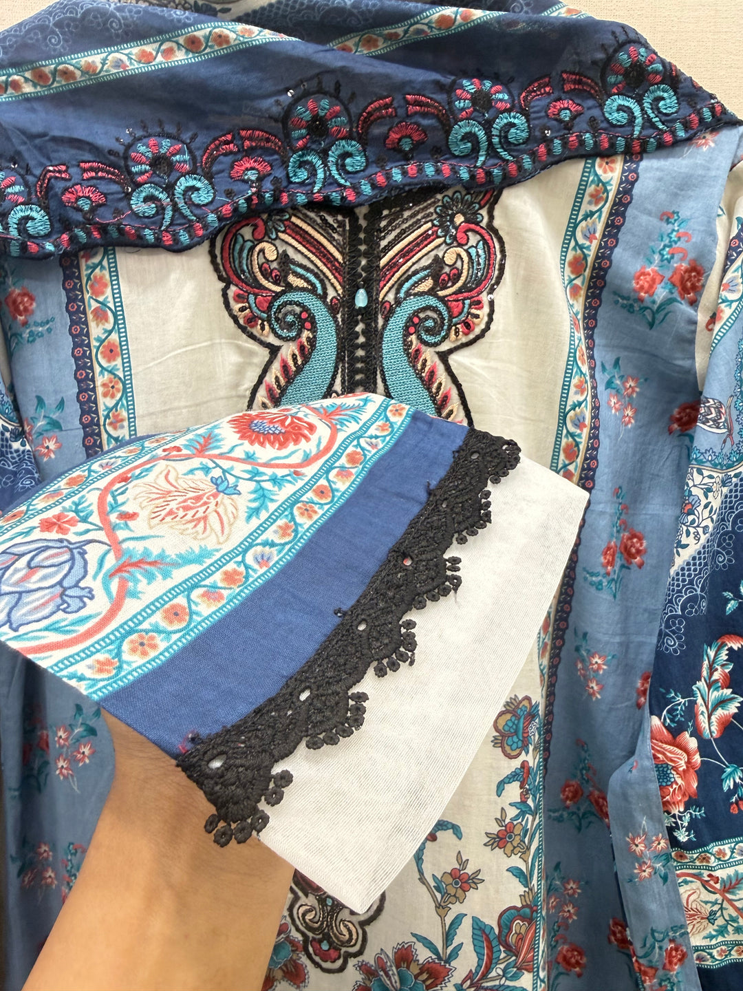 Pakistani cotton embroidered suits