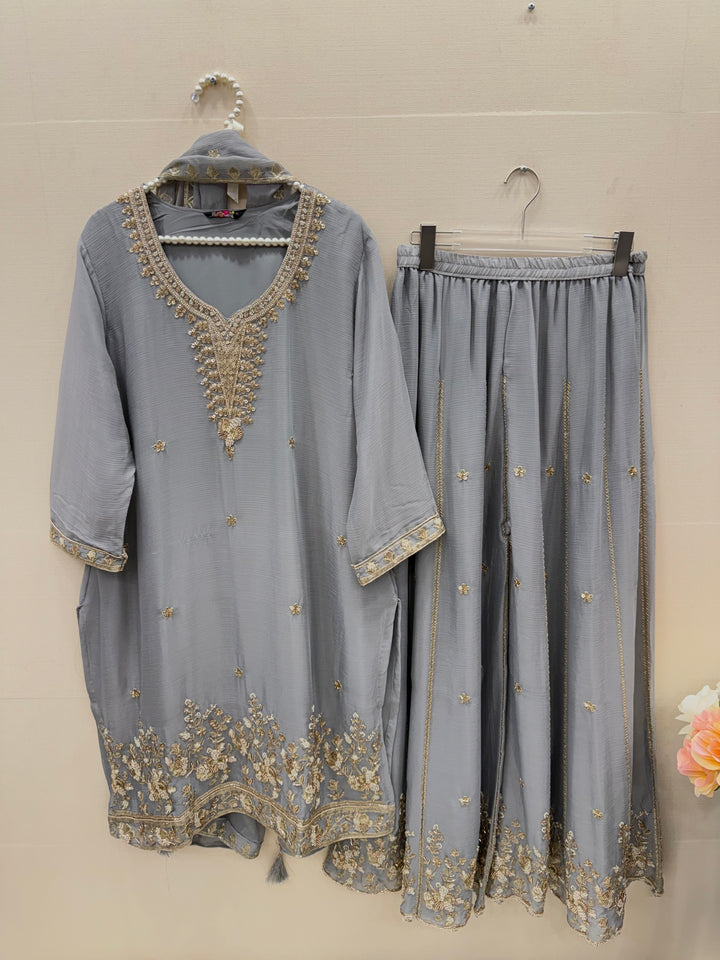 Handwork plazzo suits