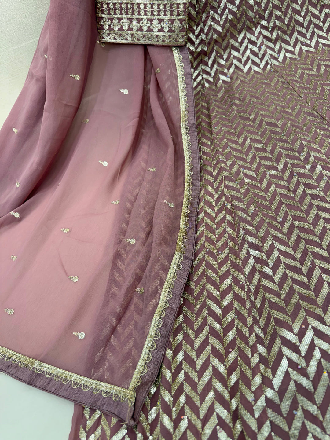 Heavy georgette gown