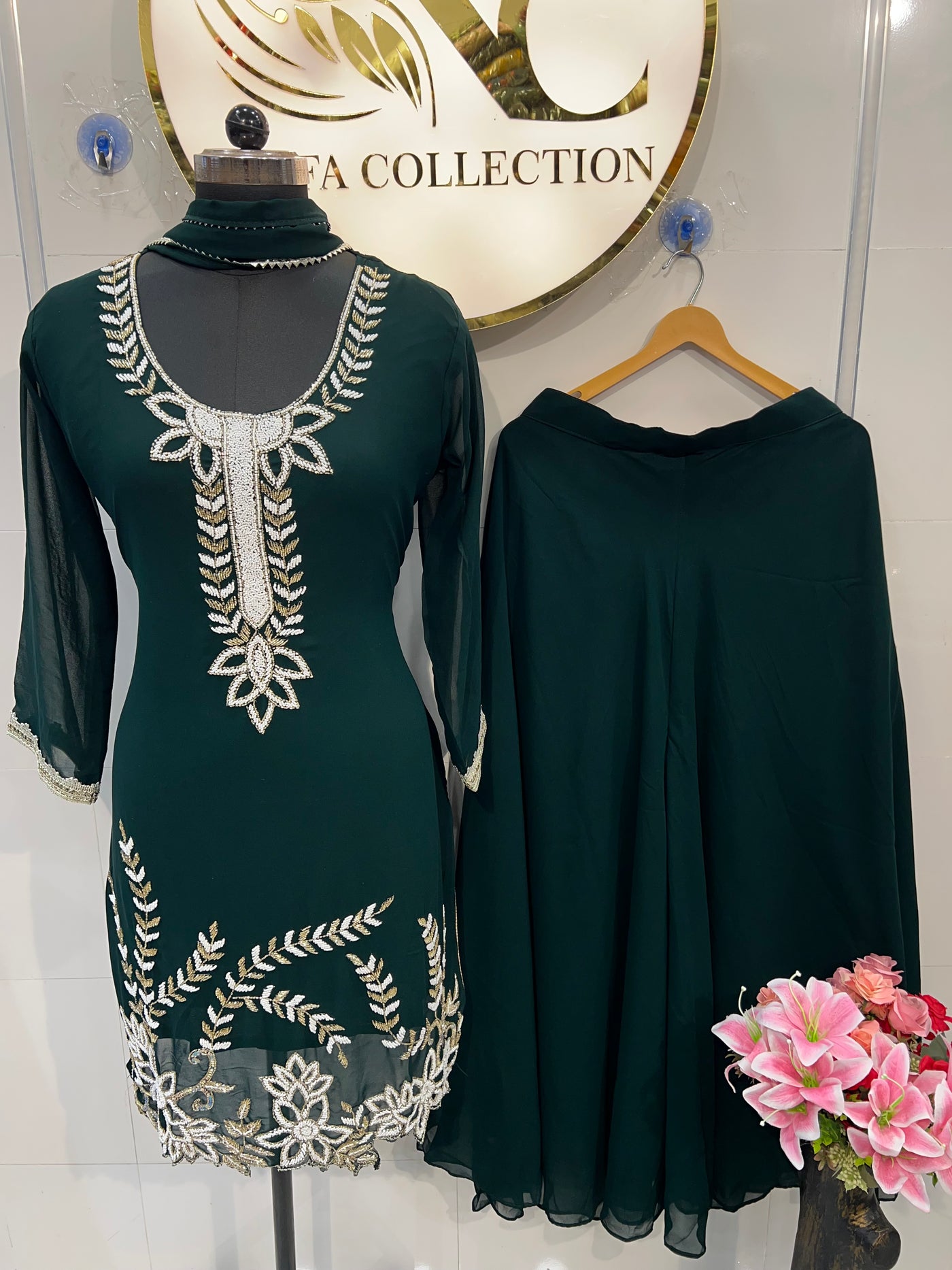 Georgette Plazzo Suit✨1509