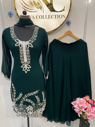 Georgette Plazzo Suit✨1509