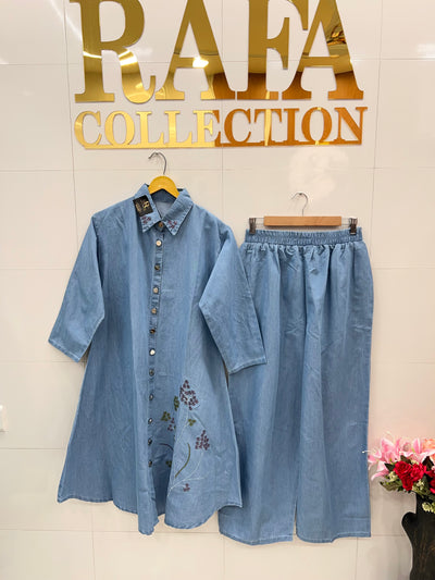Denim Embroided Co-Ord Sets 433