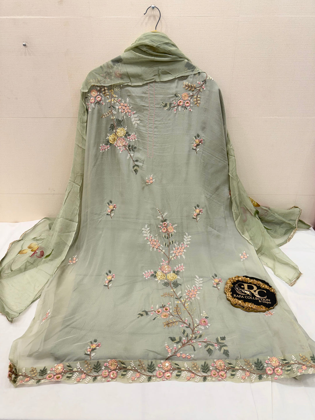 Organza unstitched suits