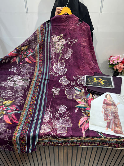 Cotton Zari Work Suit 1800