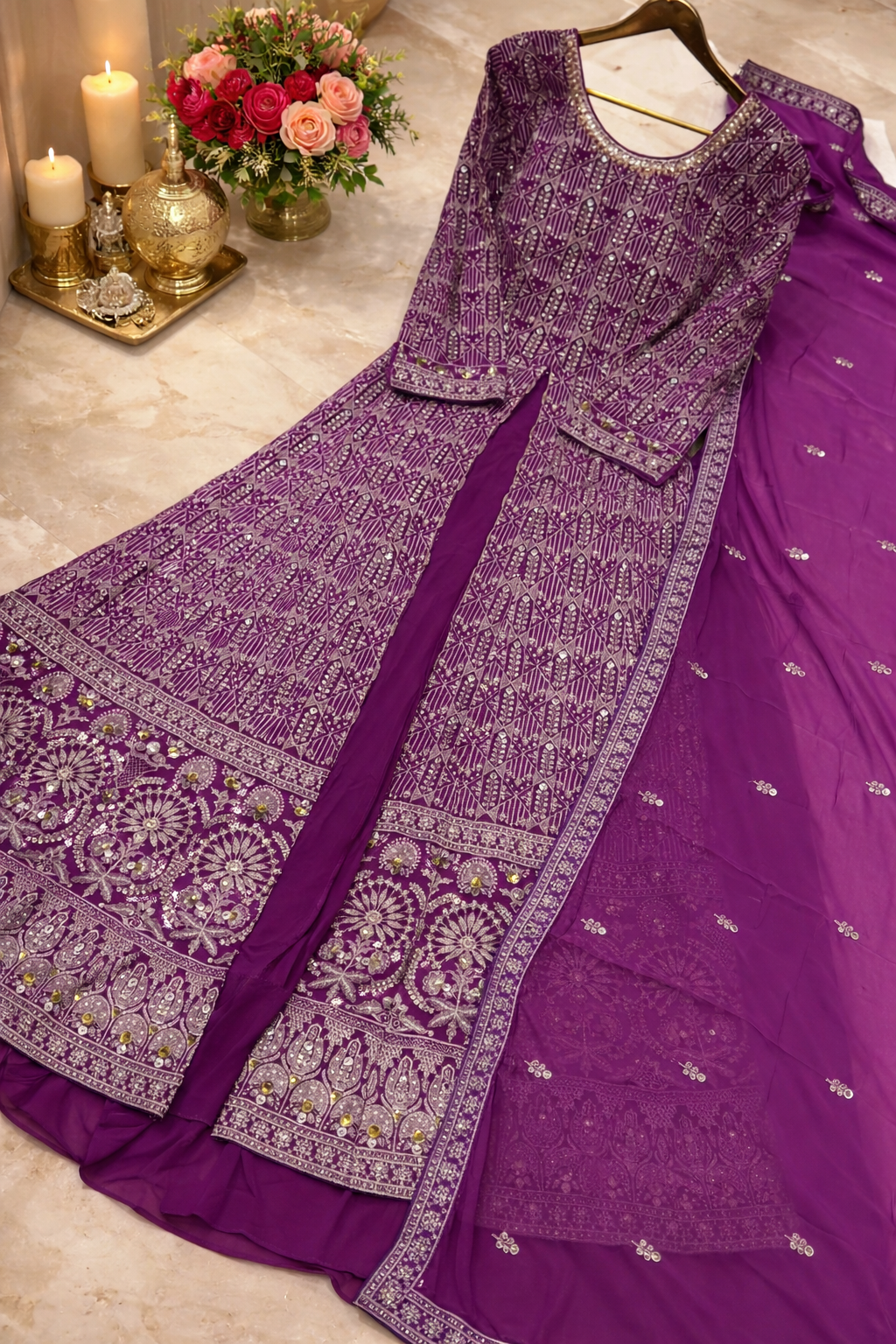 Heavy georgette gown