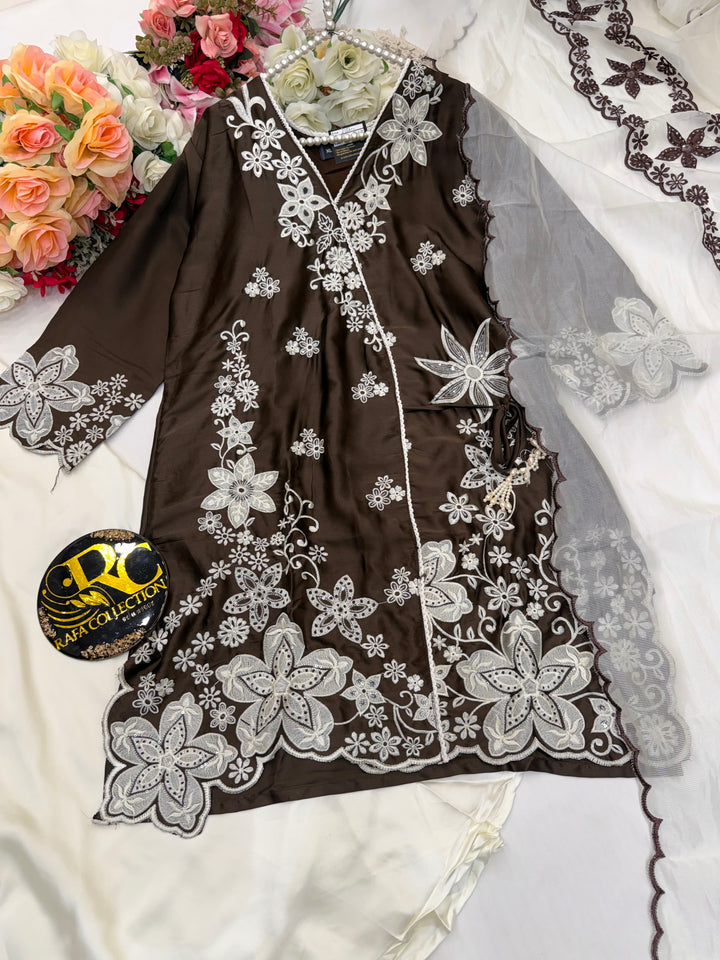 Pakistani angrakha pattern suit