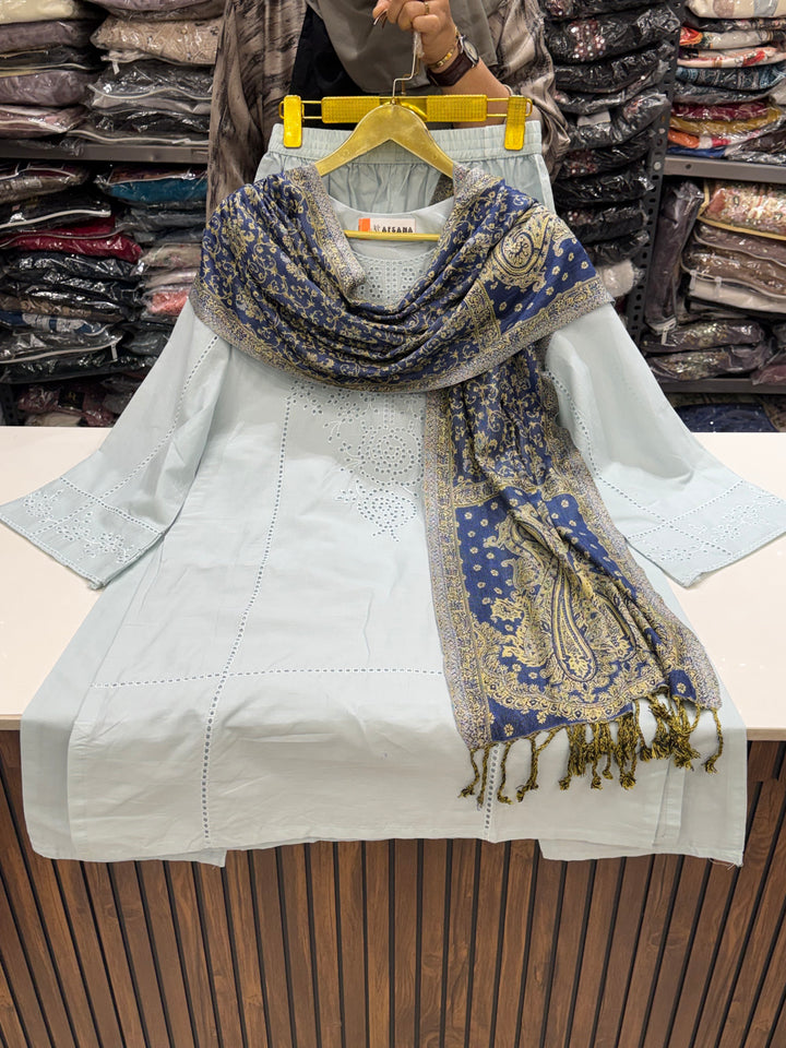 Chikankari pashmina sets