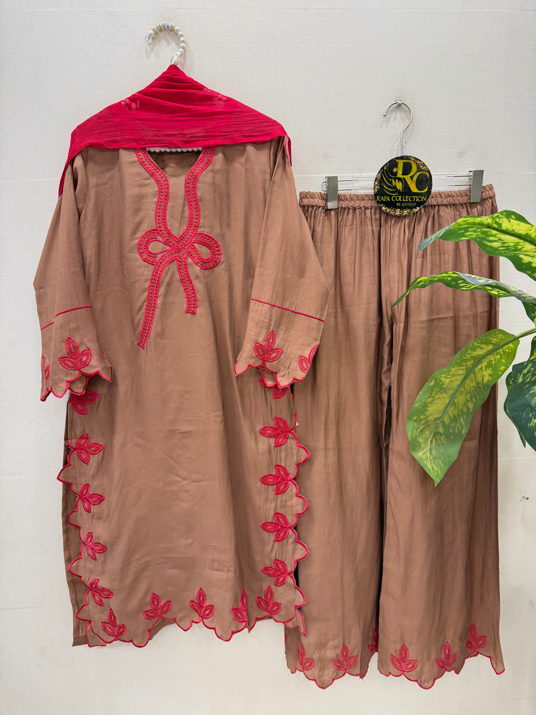 Bow Embroidered Suits