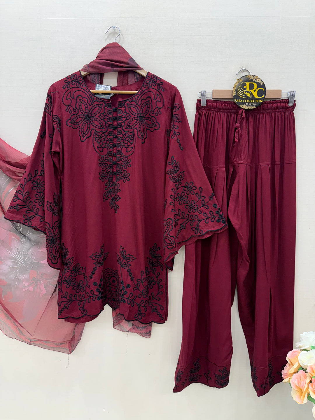 Embroidered Farshi suits