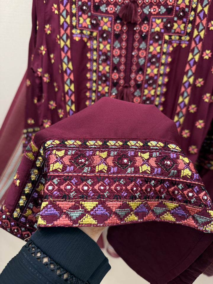 Embroidered afgani Farshi suits 2975
