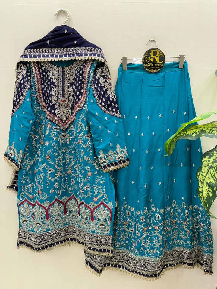 Pakistani Heavy sharara suits
