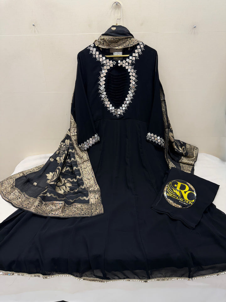 Mirror work gowns