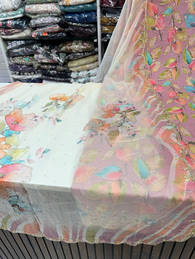 Cotton handwork suits 2133