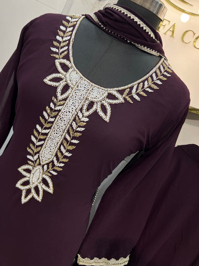Georgette Plazzo Suit✨1509