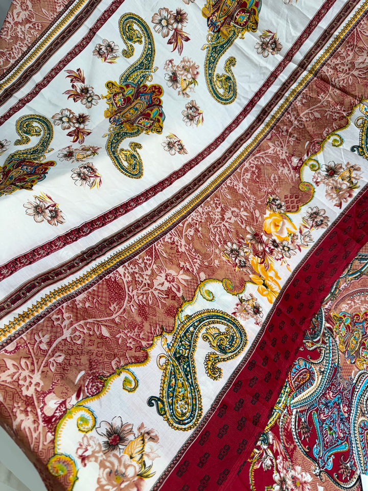 Cotton unstitched suits 3158