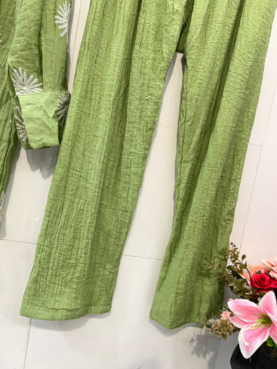 Imported crinkle Co-ord sets 2291