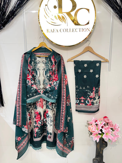 Semi cotton palazzo suits 2299