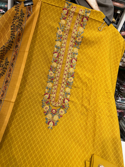 Cotton Unstitched Suit 1579