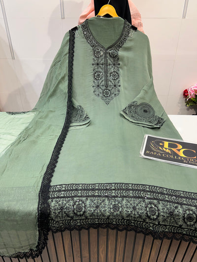 Organza Unstitched Suit 1778