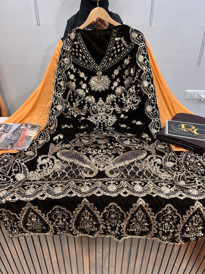 Velvet Unstitch Suit  1517