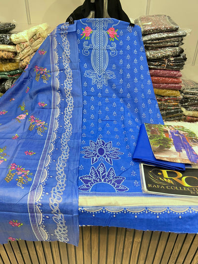 Cotton pakistani Unstitch Suit 1363