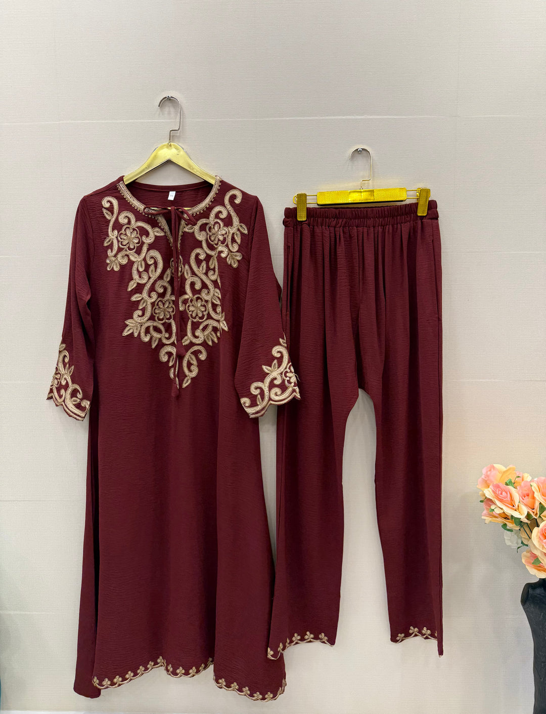 Imported embroided co-ord sets