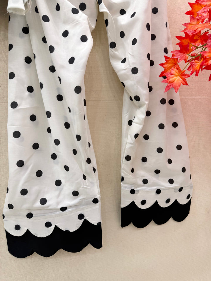 Polka Dot Farshi Salwar Suits